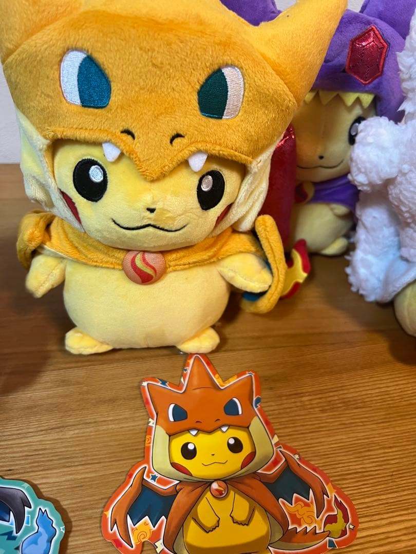 ポンチョを着たピカチュウ ぬいぐるみ　セット