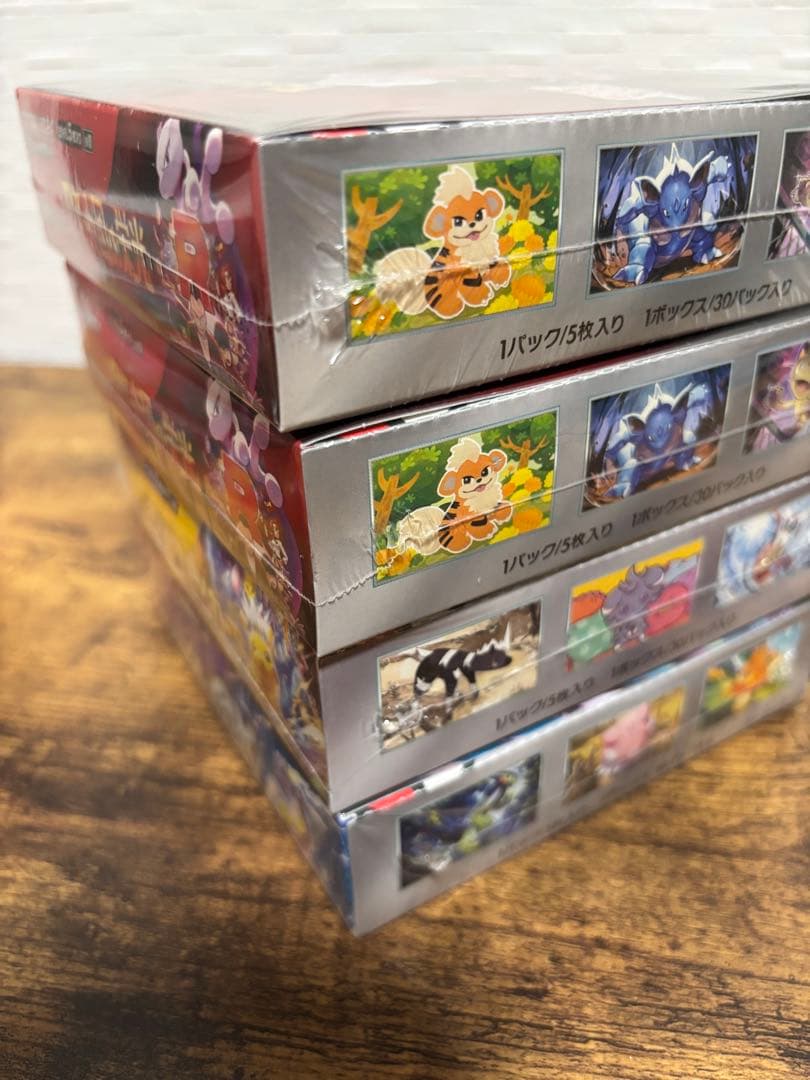 ポケカ未開封BOXシュリンク付7BOX、ブレイカー 151.ロケット団、バイオ