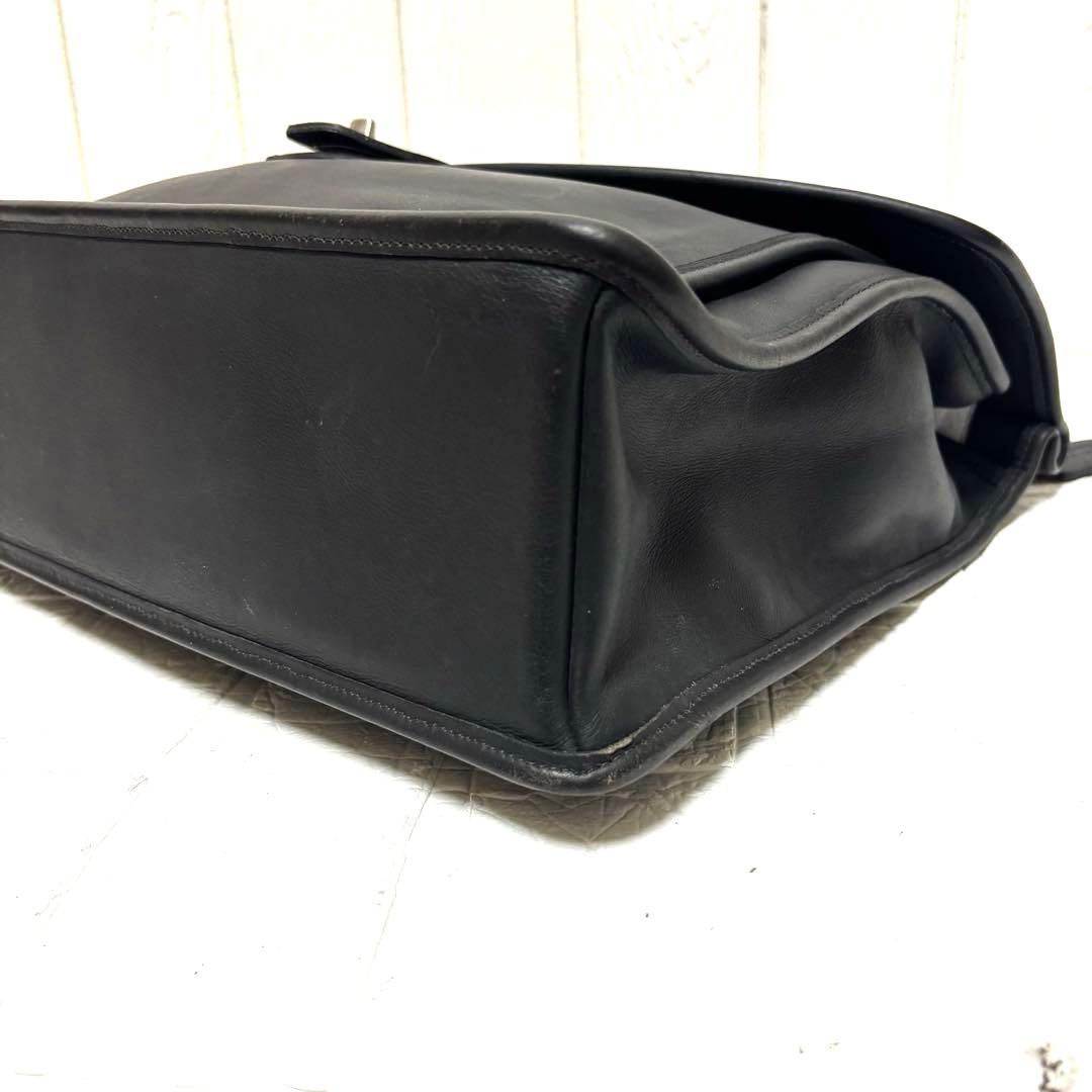 美品 OLD COACH ビジネスバッグ ウィリス ビークマン ターンロック 黒