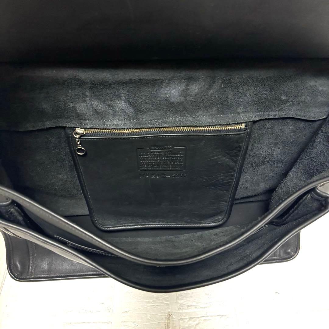 美品 OLD COACH ビジネスバッグ ウィリス ビークマン ターンロック 黒