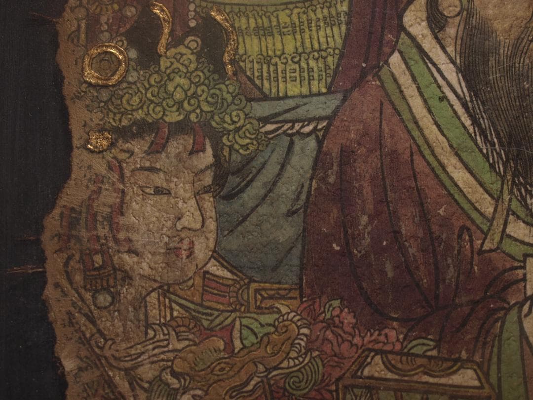 中国の壁画　戦時のもの　人物図　貴重 美术品 AK1940A7-2