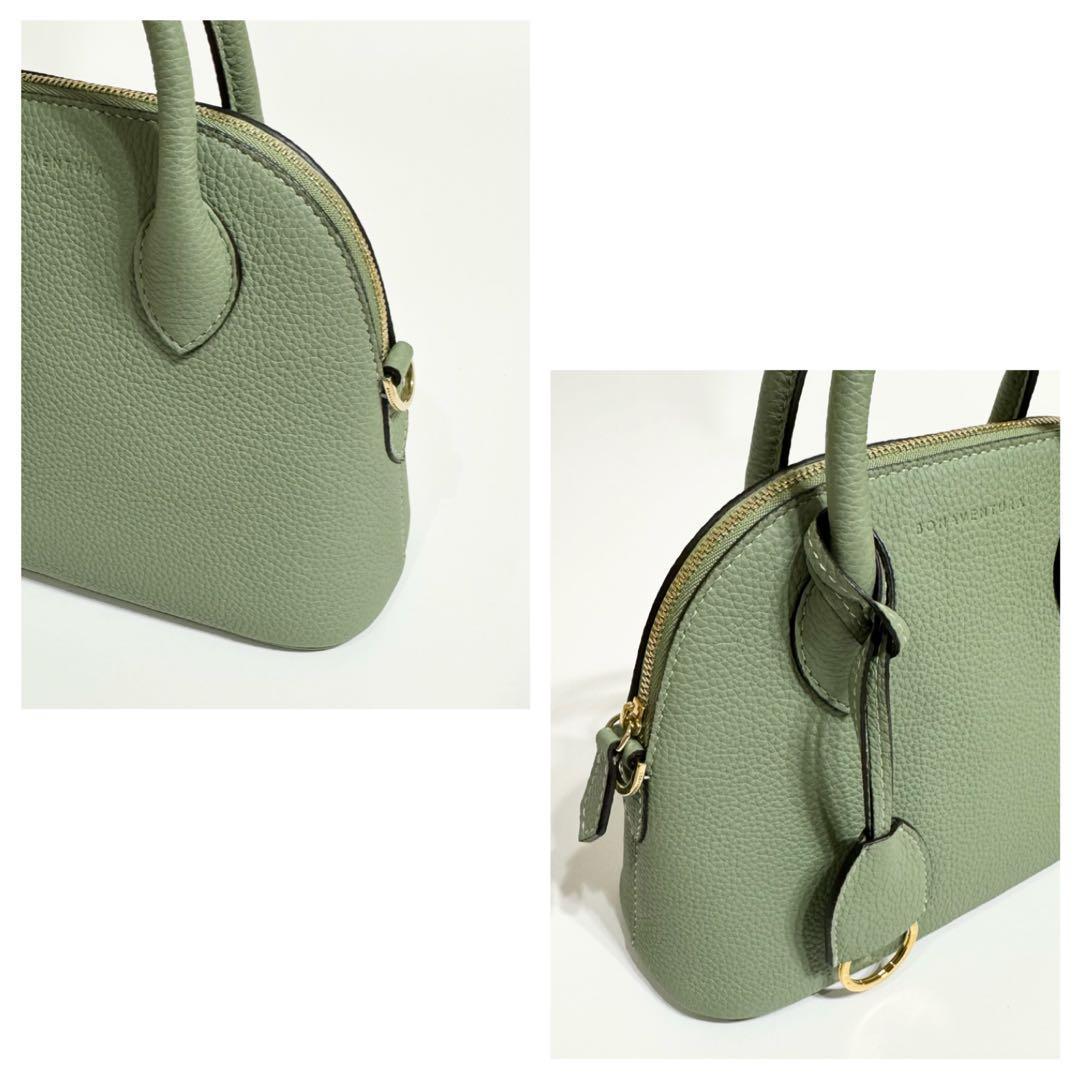 れい 様　ボナベンチュラ　エマ　ミニ　2wayショルダーバッグ　グリーン　レザー