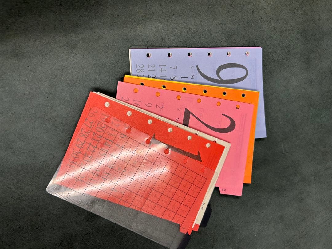 No.496レザー ミニ6サイズシステム手帳