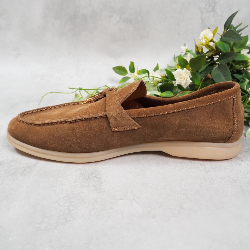 Loro Piana サマー・チャーム・ウォーク・モカシン スエード 43