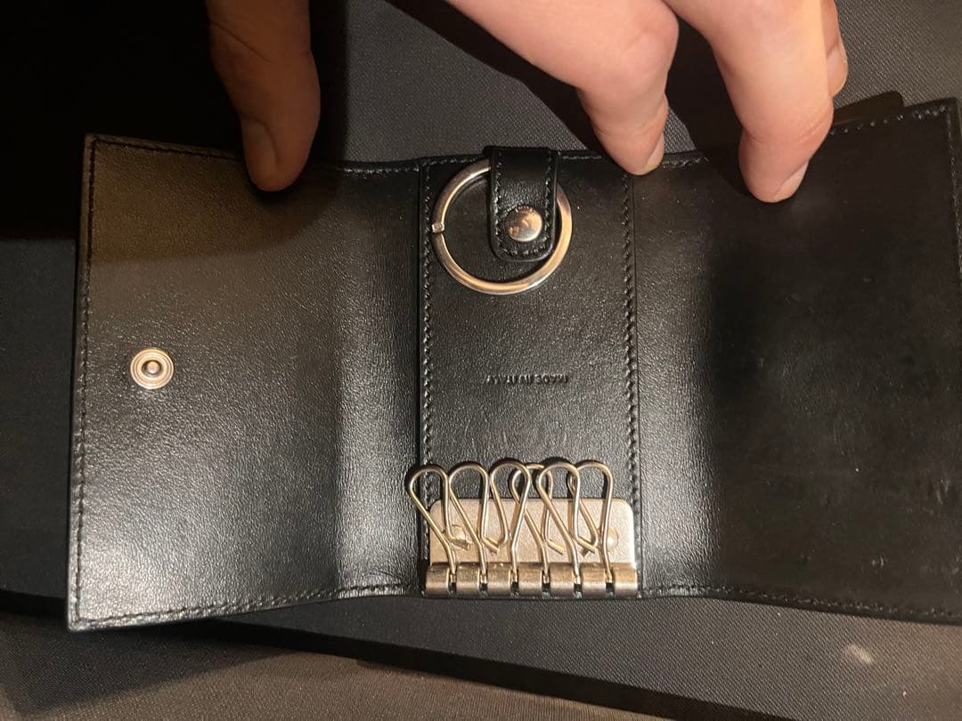 美品】CELINE セリーヌブラック レザー キーケース クロコダイル型押し