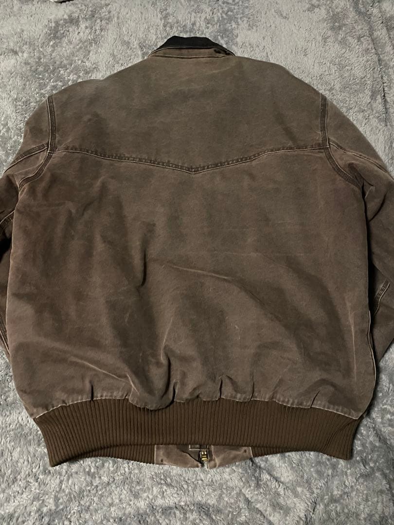 00's■carhartt【XL】サンタフェジャケット フェード ブラウン