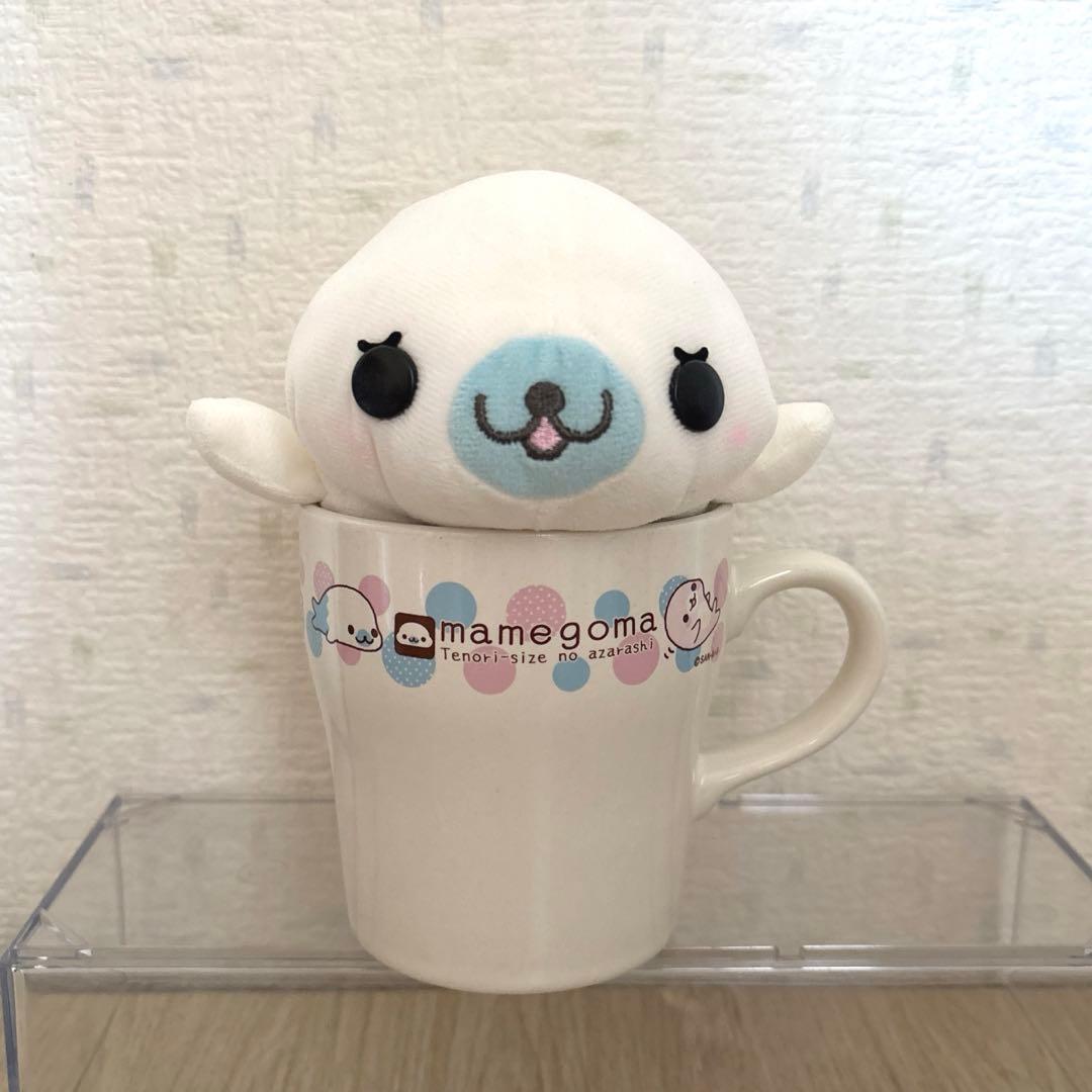 サンエックス まめゴマ ぬいぐるみ付きマグカップ サンエックス サンエックス まめゴマ ぬいぐるみ付きマグカップ まめ