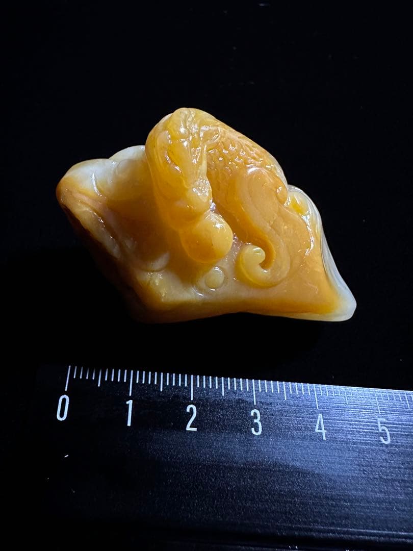 29ラオス石 田黄 古獣 皮付き 印材 書道 印鑑 落款 関防 引