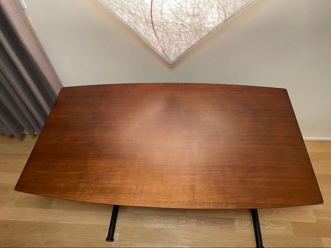 昇降式　ダイニングテーブル　ラルカ130 ブラウン