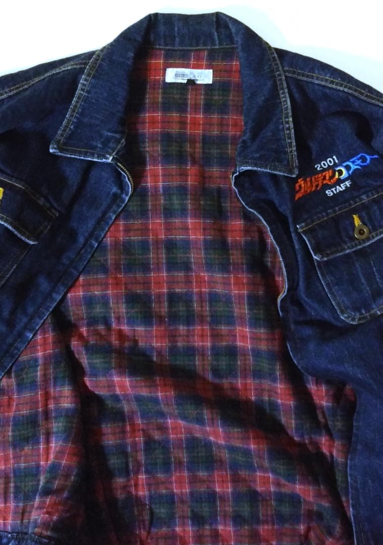 ウルトラマンコスモス 鈴木清サイン デニム スタッフブルゾン 円谷英二