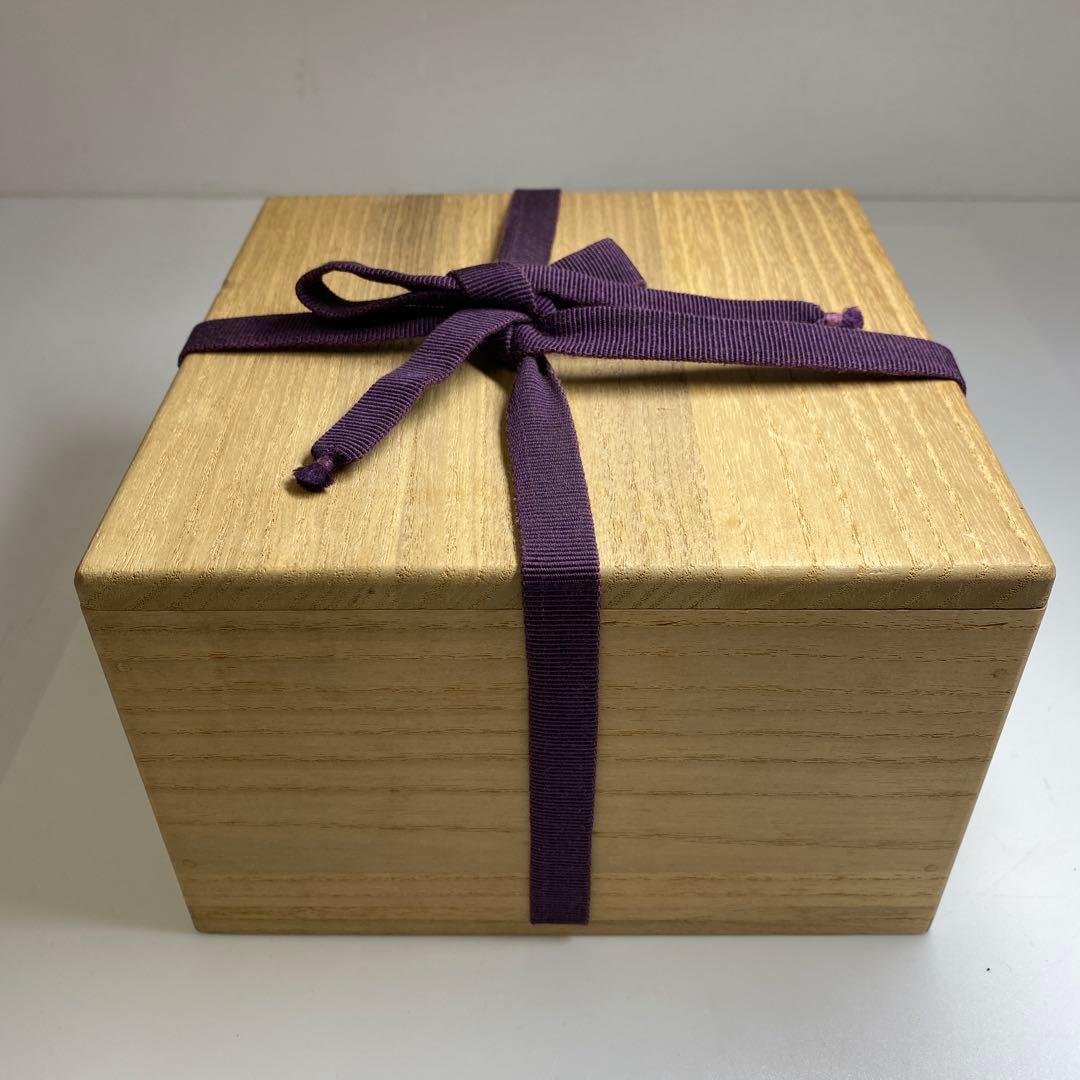 専用 古代 紀元前ペルシャ銀化茶碗 木箱付 直径約15㎝ 東Y7-