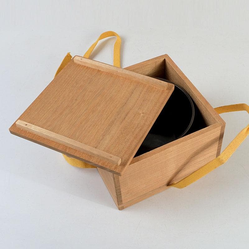 茶道具 高井陵雲造 唐銅 桐紋彫 建水 共箱 C 9434