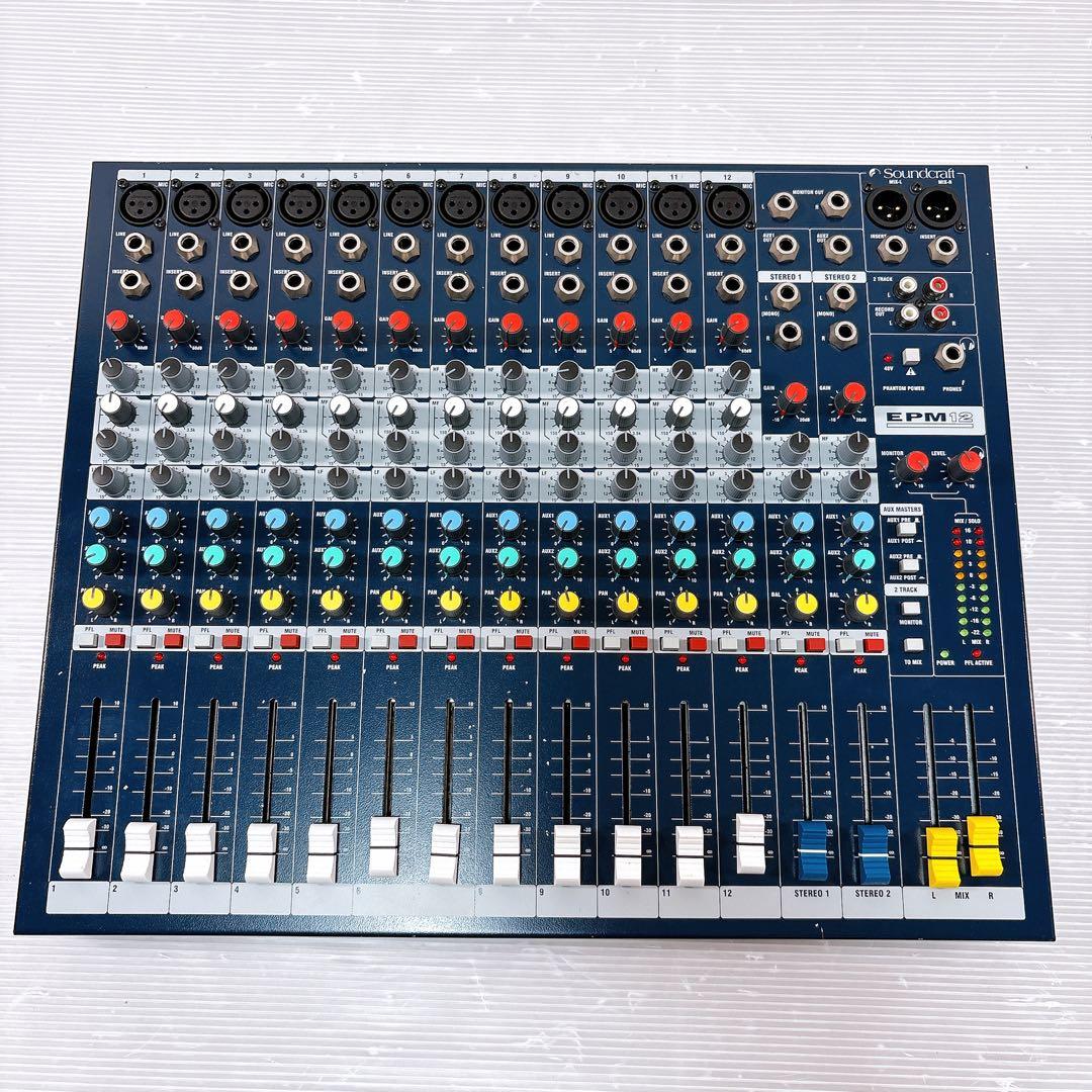 【極美品】Soundcraft サウンドクラフト EPM12 アナログミキサー
