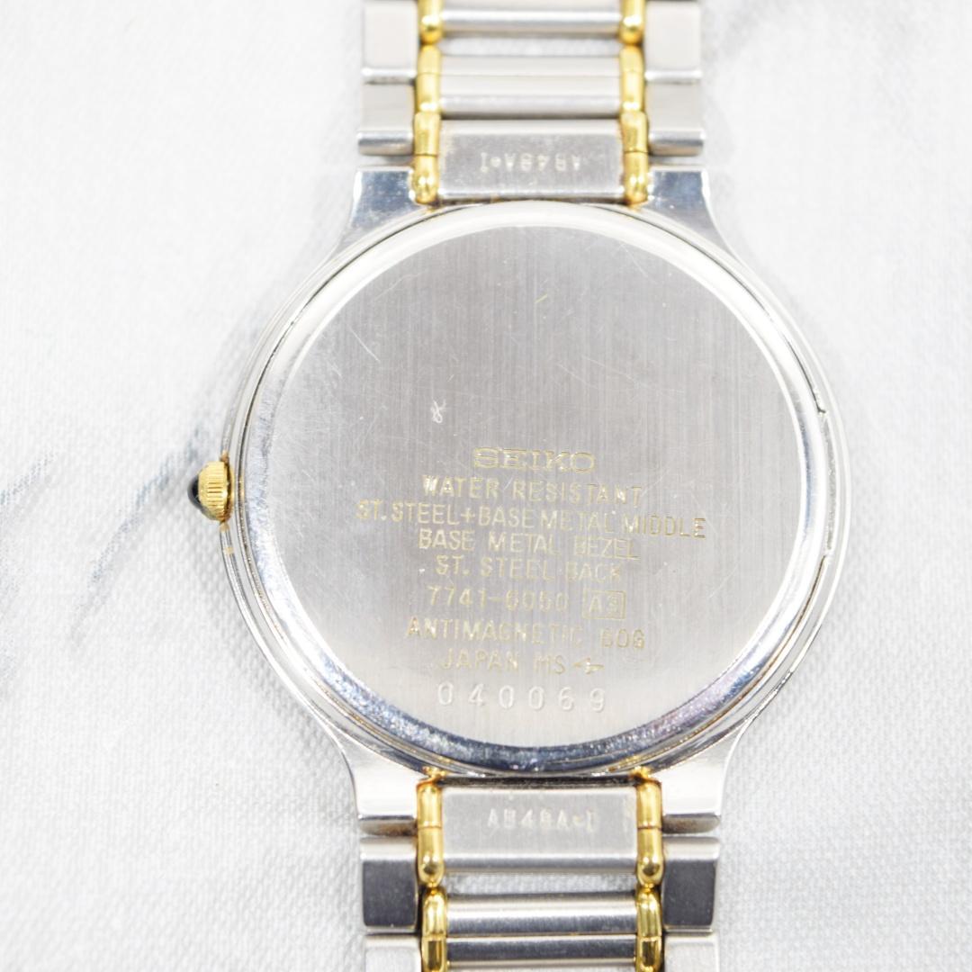 [美品 箱付] 1990年製 SEIKO セイコー ドルチェ メンズ 新品電池