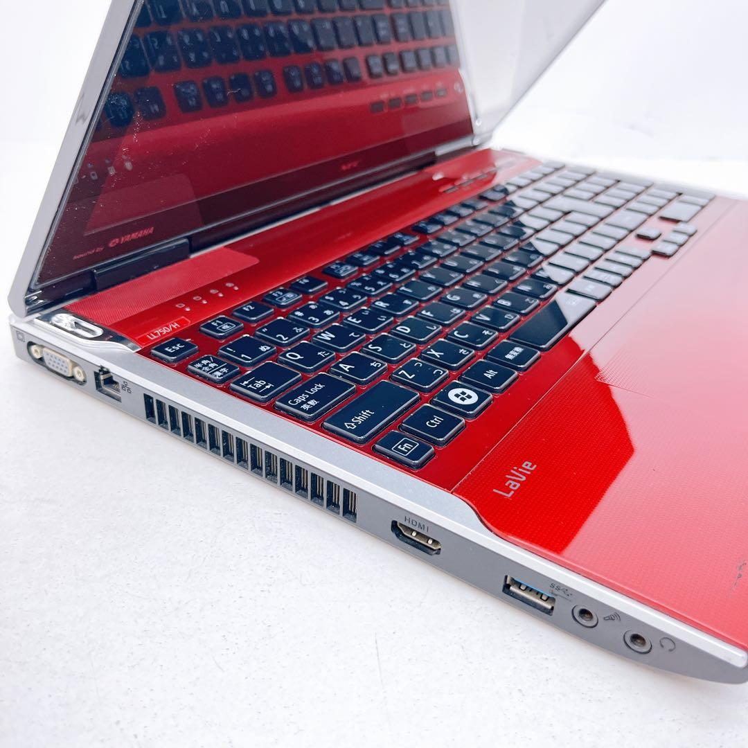 NEC ノートパソコン ノートPC 15.6インチ i7 レッド