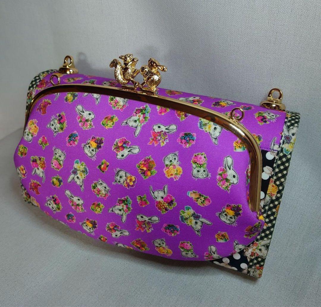 ★ ハンドメイド がま口 蛇腹バッグ ジョリーフルール マイリトルテイラー