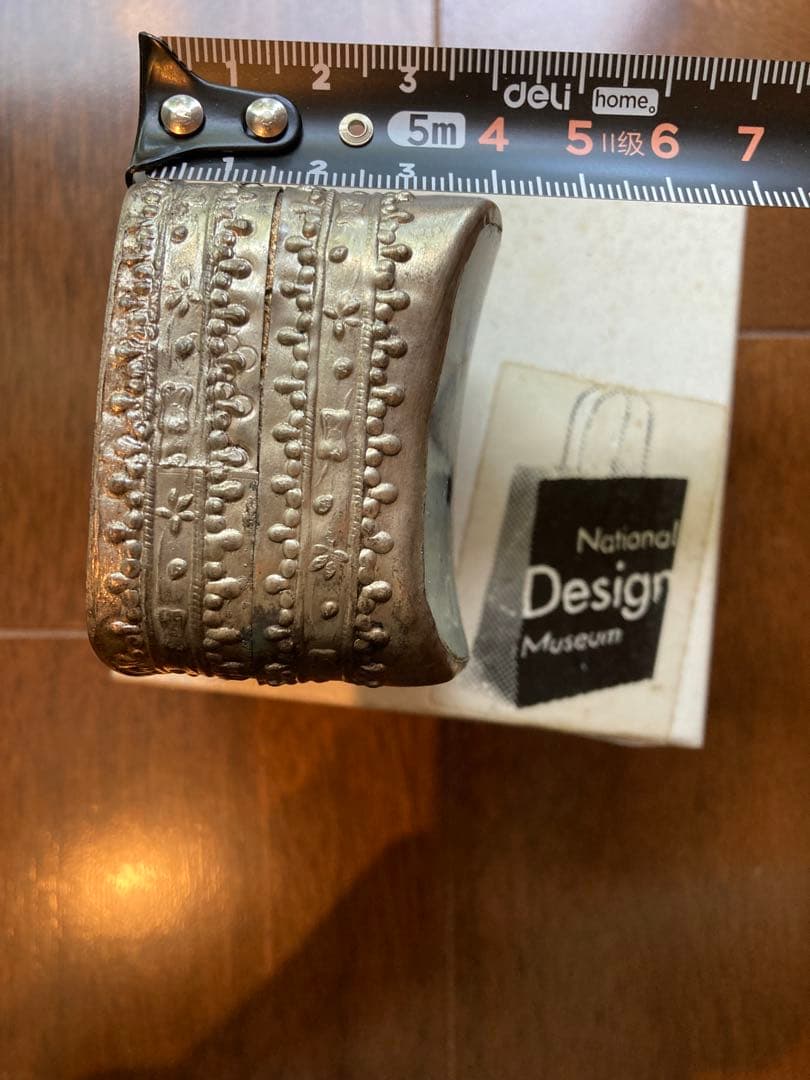 National Design museum 陶器 ボックス 小物入 青白 四角