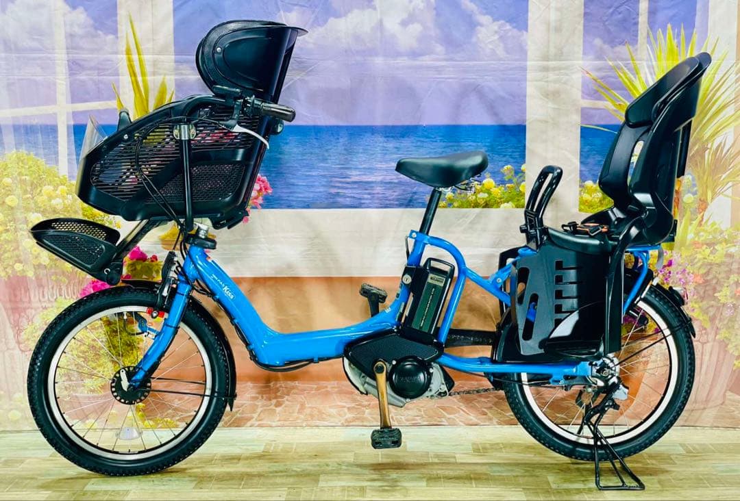 ヤマハパスキス⭐️人気モデル！子供乗せ電動アシスト自転車Y2766