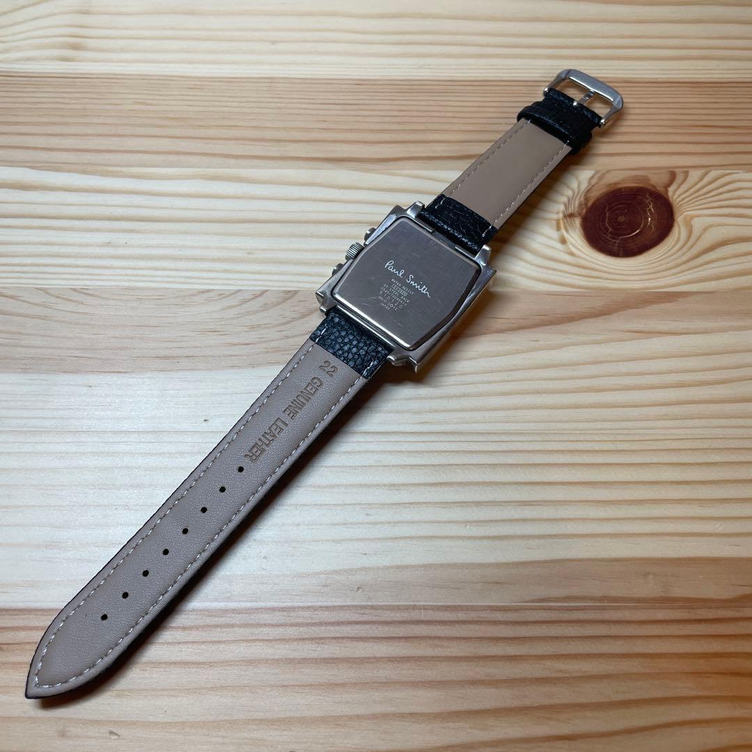 希少！☆シルバー925無垢☆電池交換済み☆ポールスミス　スクエアクロノ時計☆