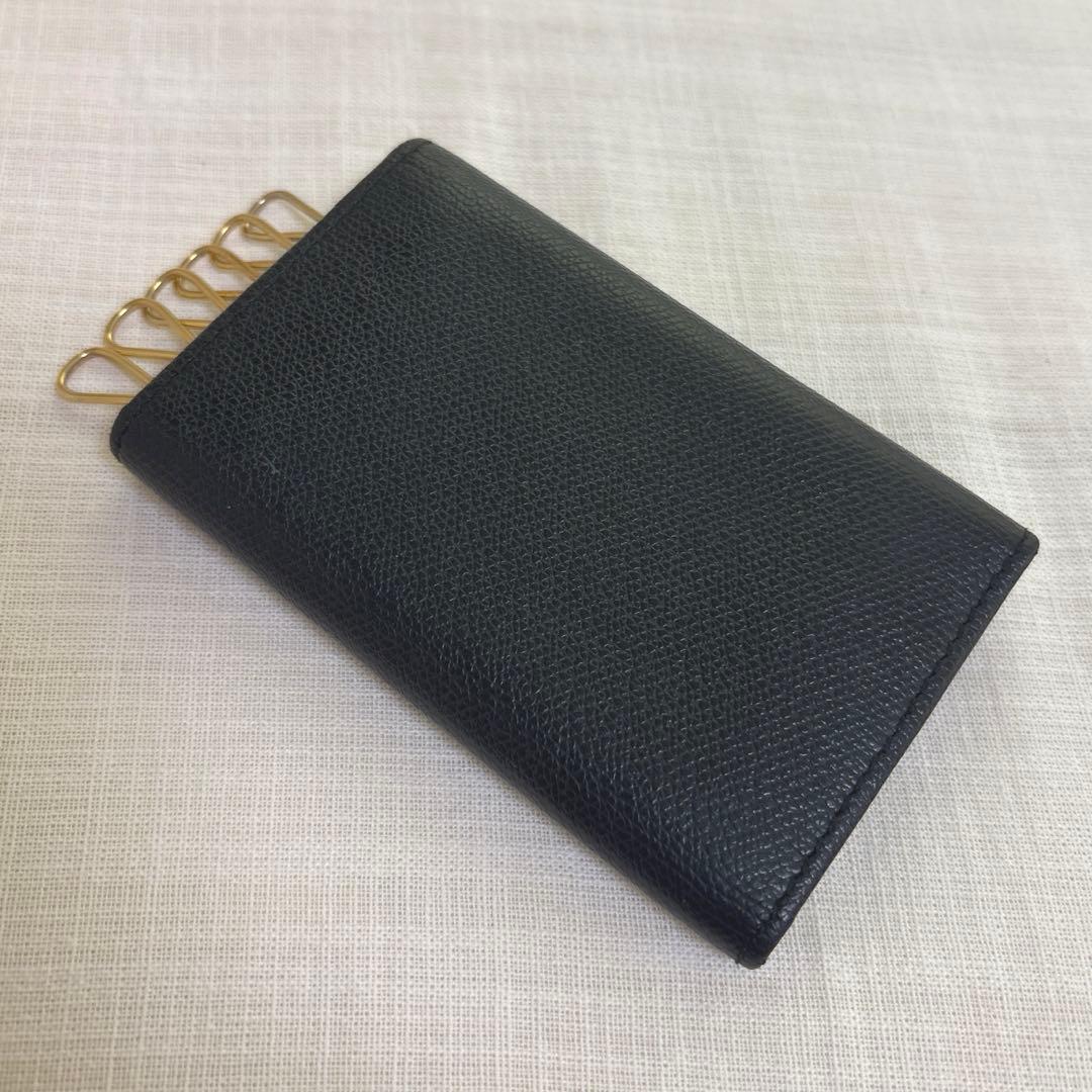 CHANEL シャネル ブラック レザー キーケース