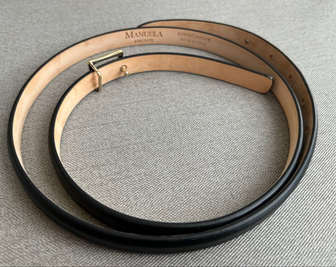 マニュエラ ブラック 革 ベルト