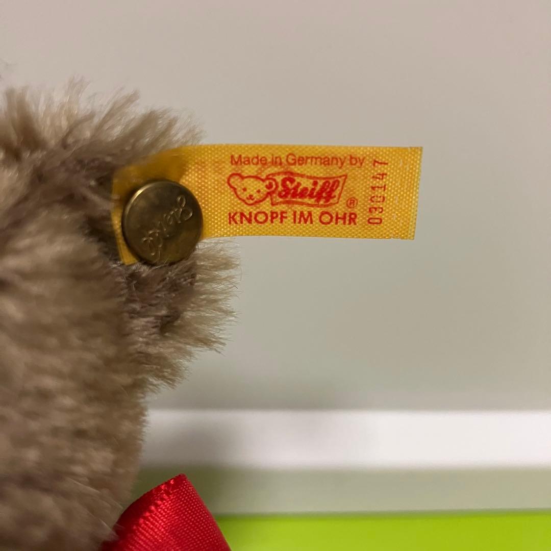 シュタイフ（steiff)⭐️小さめテディベア⭐️こげ茶⭐️ビンテージ