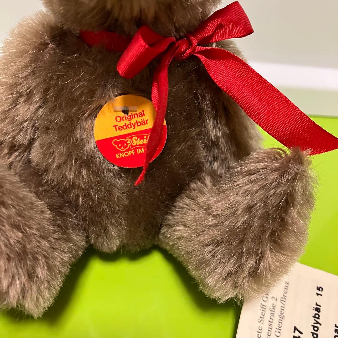 シュタイフ（steiff)⭐️小さめテディベア⭐️こげ茶⭐️ビンテージ