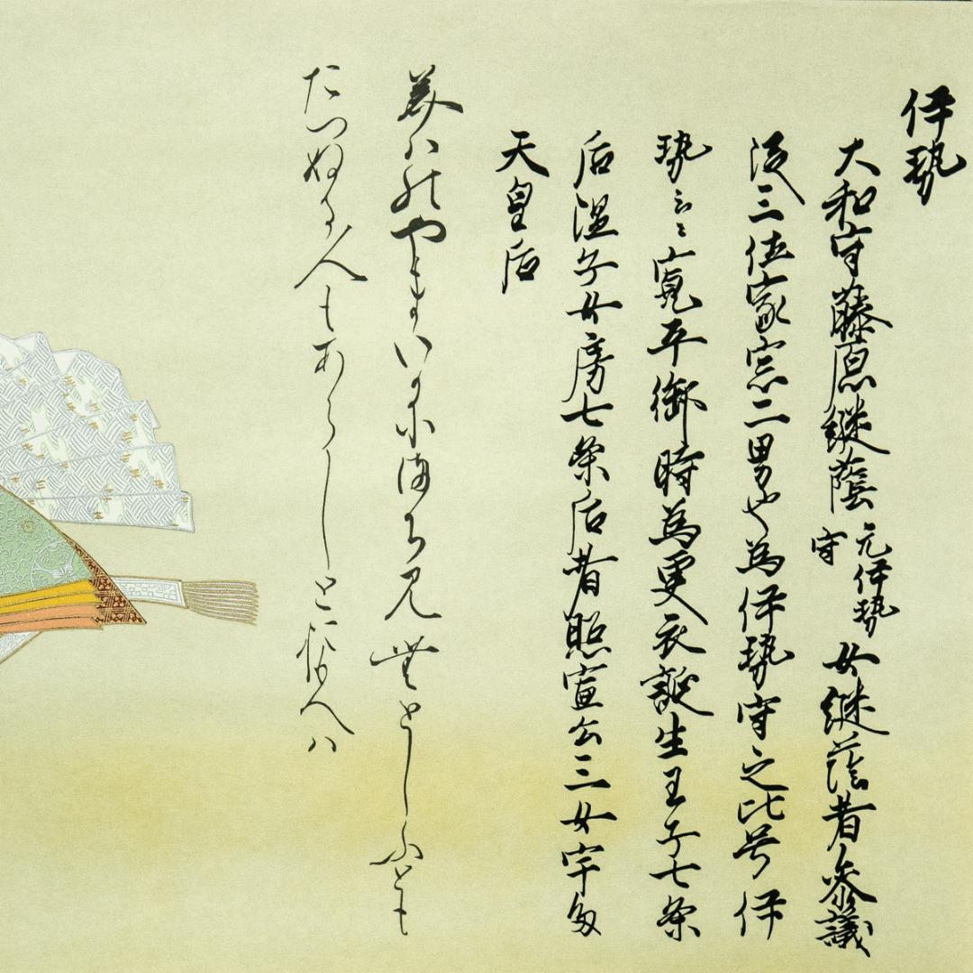 掛軸-1723　佐竹本三十六歌仙　小野小町　在原業平　伊勢　伊藤嘉晃監修　復刻