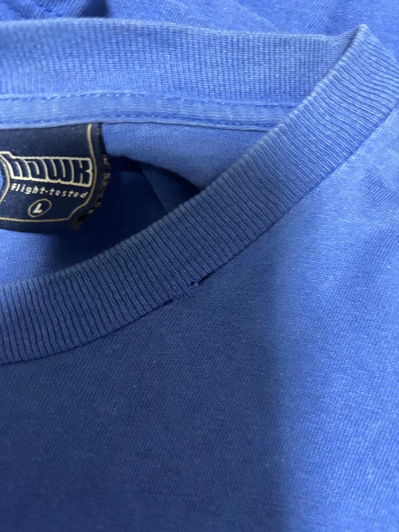 TONYHAWKトニーホーク スカル ヴィンテージT シャツLサイズ 青