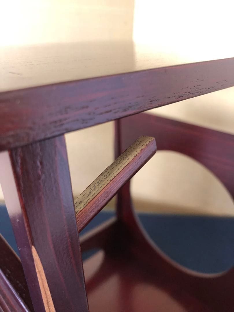 《レ》茶道具 圓能斎好写 吉野棚 組立式 靖斎 元箱 251118え3