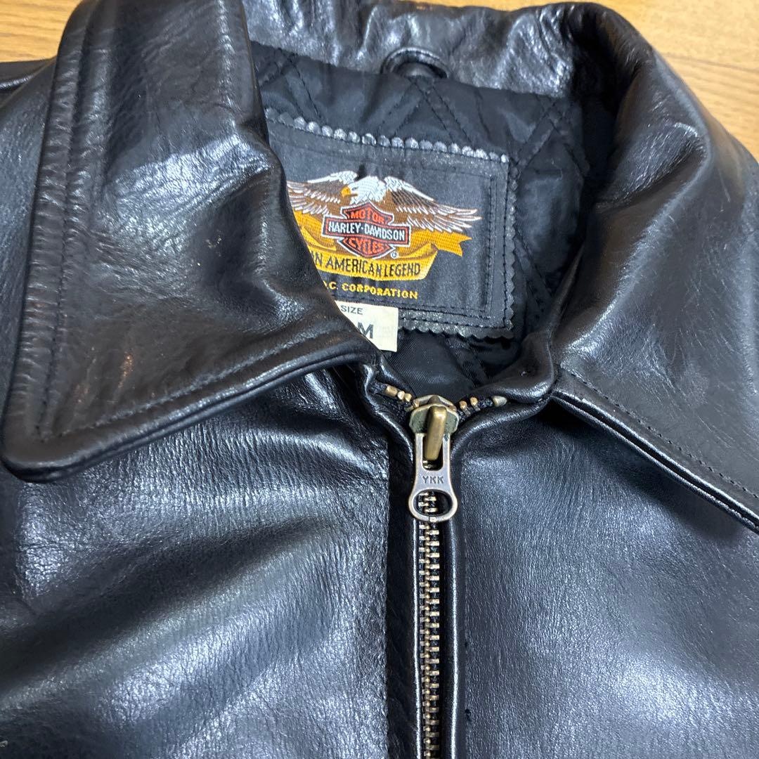 ハーレーダビッドソン ホースハイド シングルライダースジャケット M