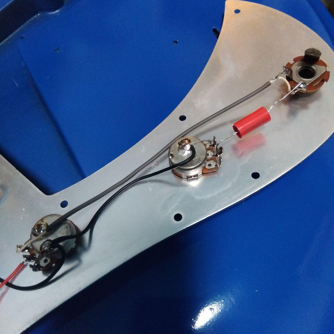 エレキギター 青 3ピックアップ 。 TEISCOビザールギター｜Teisco