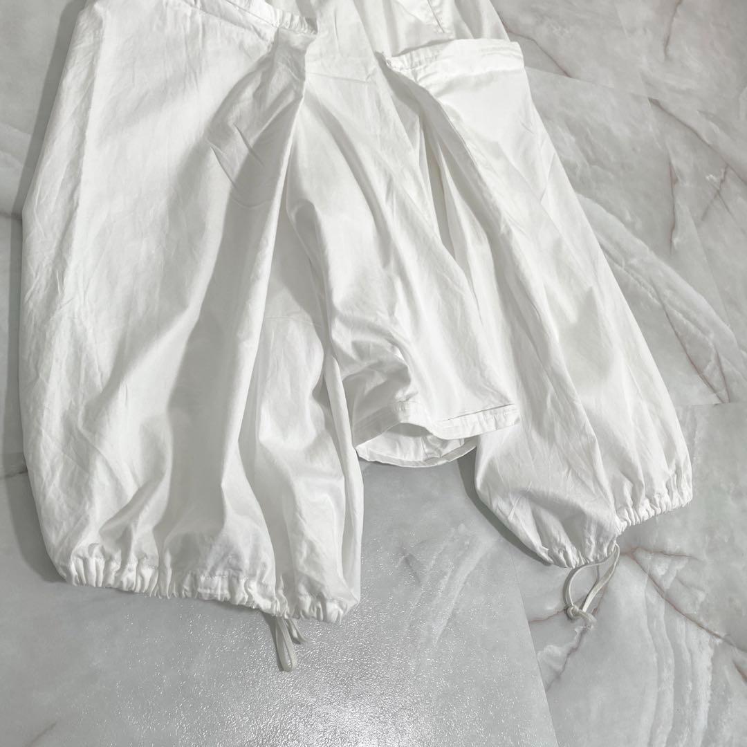 A13140 コムデギャルソン　08ss 変形サルエルパンツ　ホワイト S