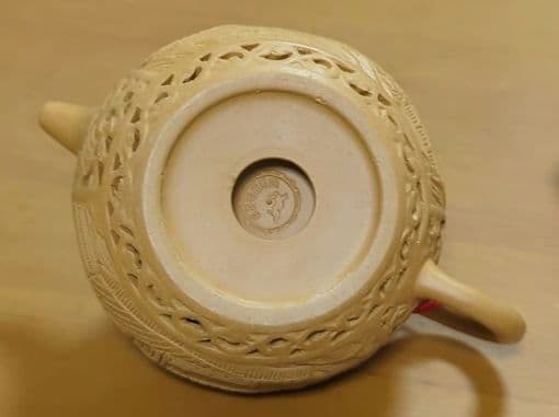 怪王浮雕 古美術 中国 急須 湯呑み9点セット伝統的な茶器セット 急須と茶碗付き