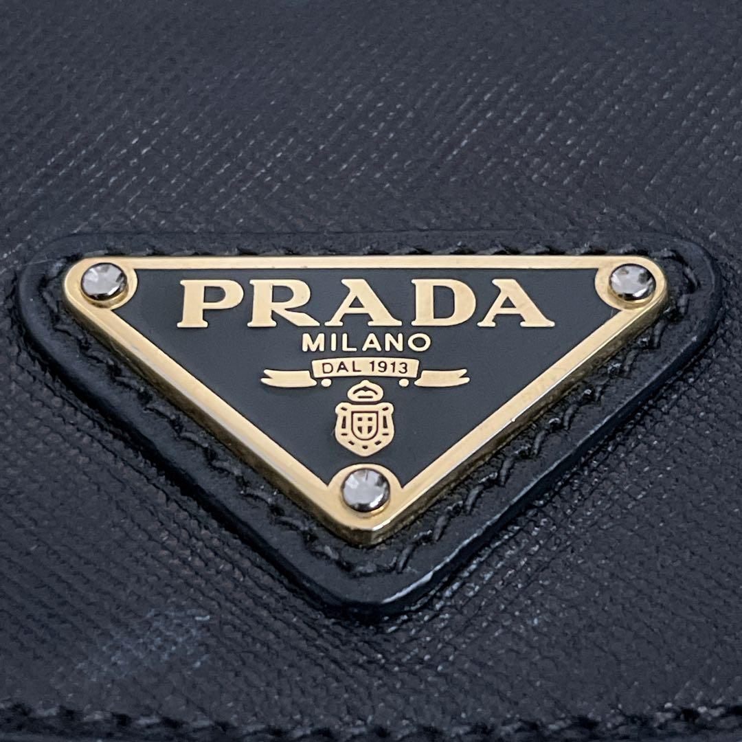 美品　プラダ　2way ショルダーバッグ　三角ロゴ　ハンドバッグ　ナイロン　黒