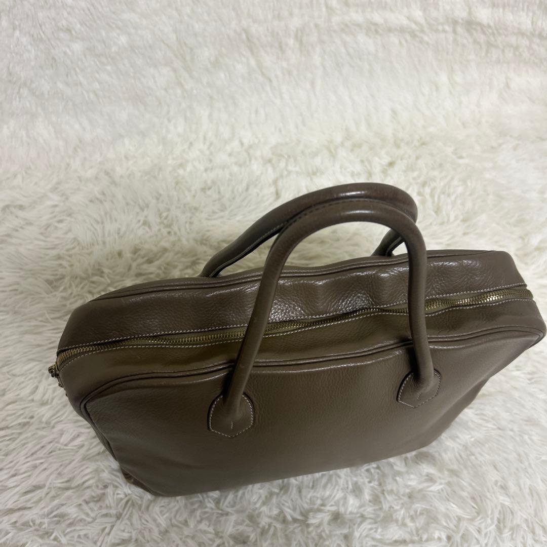 cisei 0901 シュリンクレザーブリーフケース シセイ チセイ　グレージュ