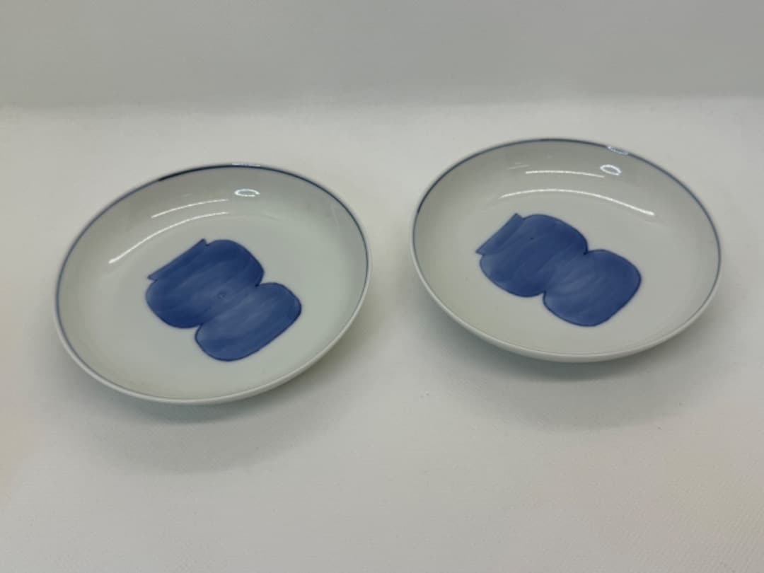 京焼 染付瓢箪小皿 ５客