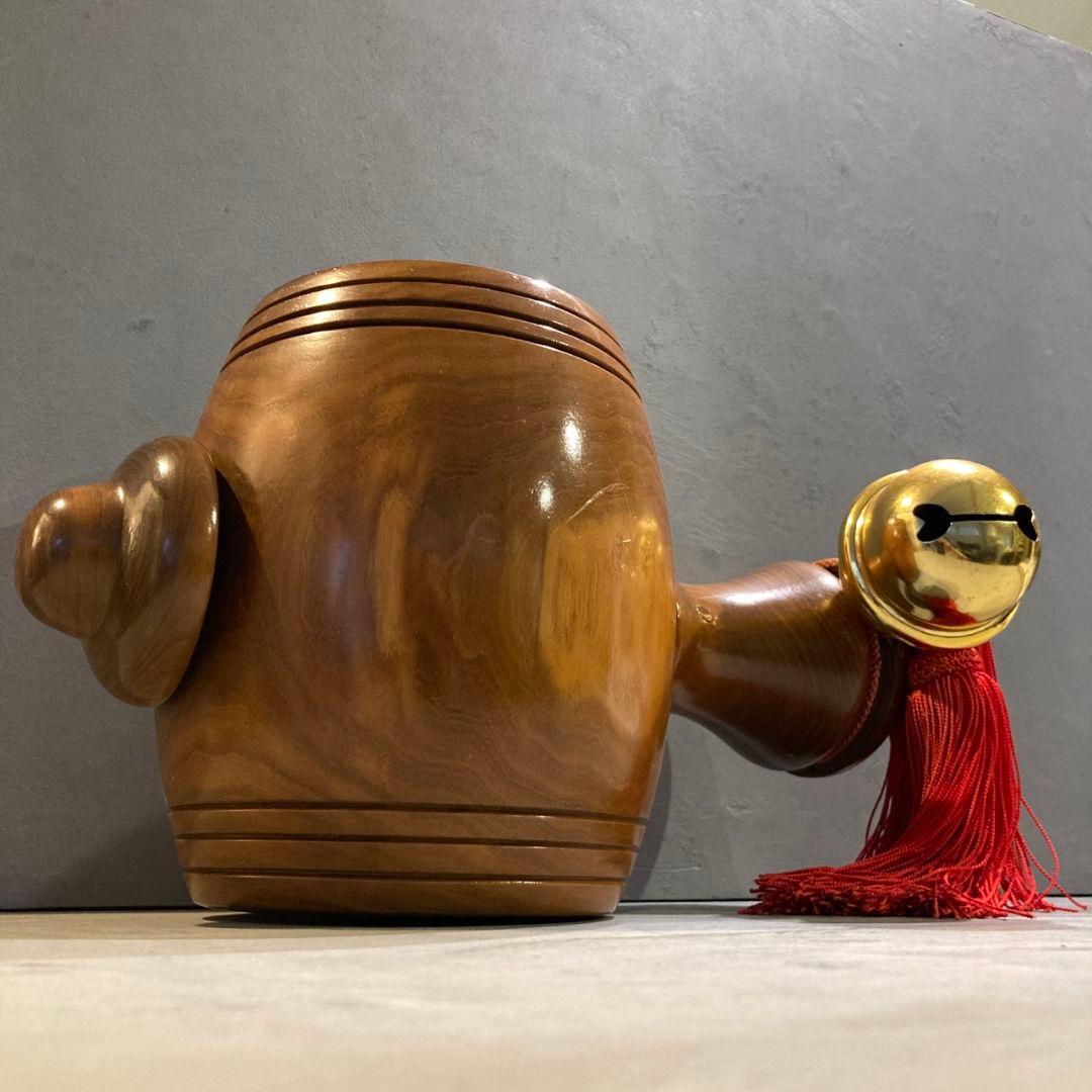 特大　開運　木製打ち出の小槌　鈴付き　金運アップ　3.1kg