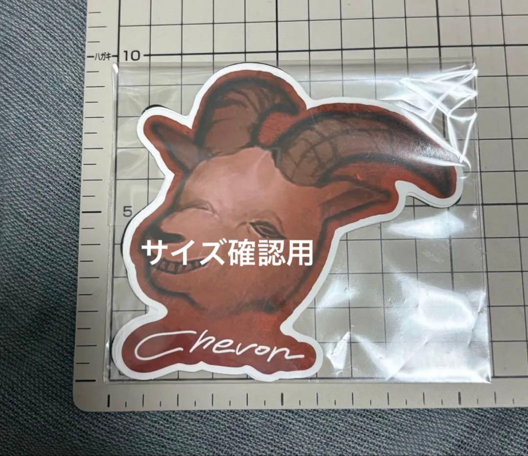 新品未使用 Chevon 大判 ステッカー ホワイト - メルカリ