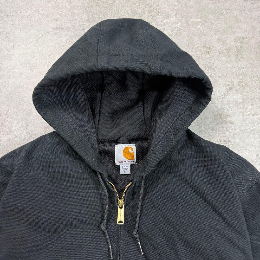 希少□カーハート【M】USA製 アクティブジャケット ダック パーカー