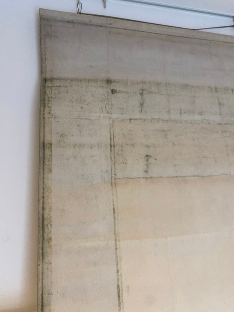 大迫力　岡本秀香　霊松ノ図　松の絵　水墨画 掛軸　日本画　大正番付作家