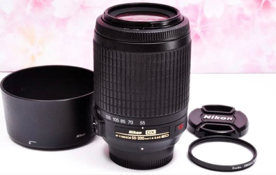 手振れ補正❤️Nikon AF-S 55-200mm VR❤️人気望遠レンズ❤️