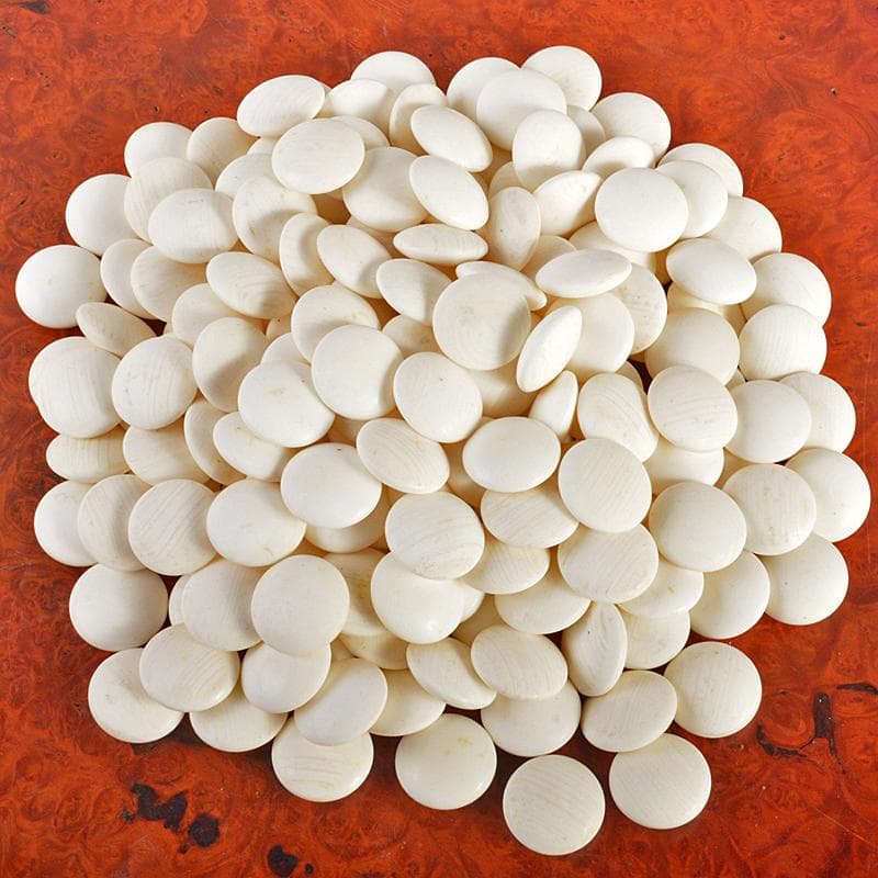 囲碁　碁石　本蛤碁石　那智黒碁石　碁笥　一套　C R7005