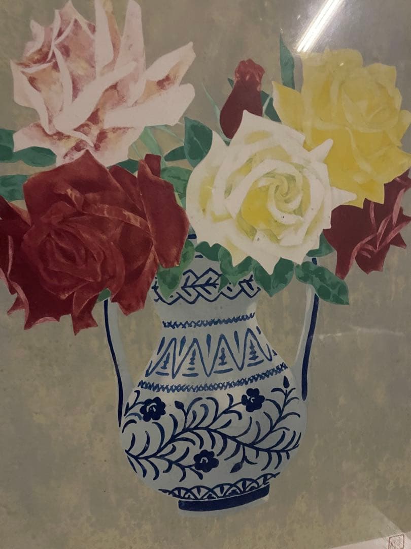 山口華楊　「薔薇」　限定　NO.176/280 リトグラフ