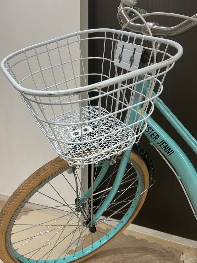 値下げ】 子供自転車 シスタージェニー22インチ チェリー柄 ミント