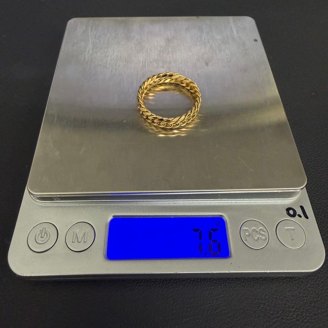 (C010902) K18リング 約27号 喜平デザイン 18金YG