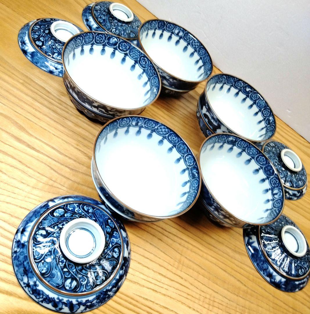 ☆ 加藤 利昌 清水焼 染付茶碗