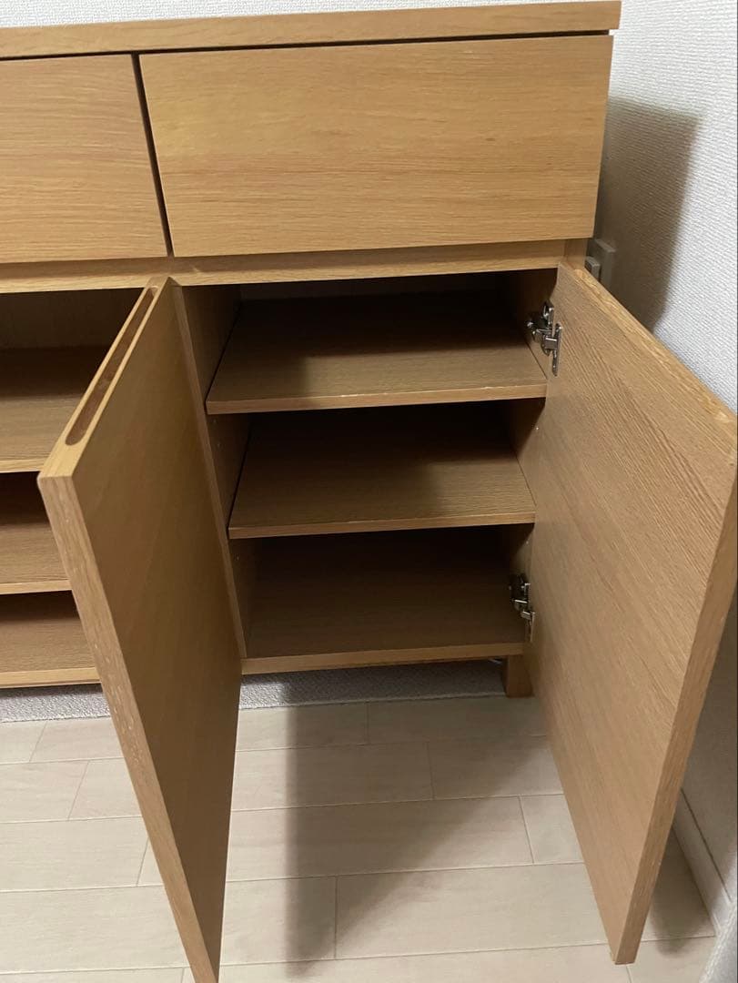 無印良品 オーク材・キャビネット大 サイドボード 廃盤 幅1200mm