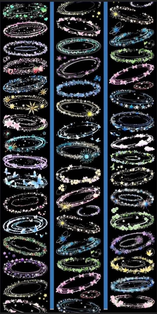 贝壳银 浮漪幻梦 9cm×10.5m 海外マスキングテープ 海外マステ 装飾