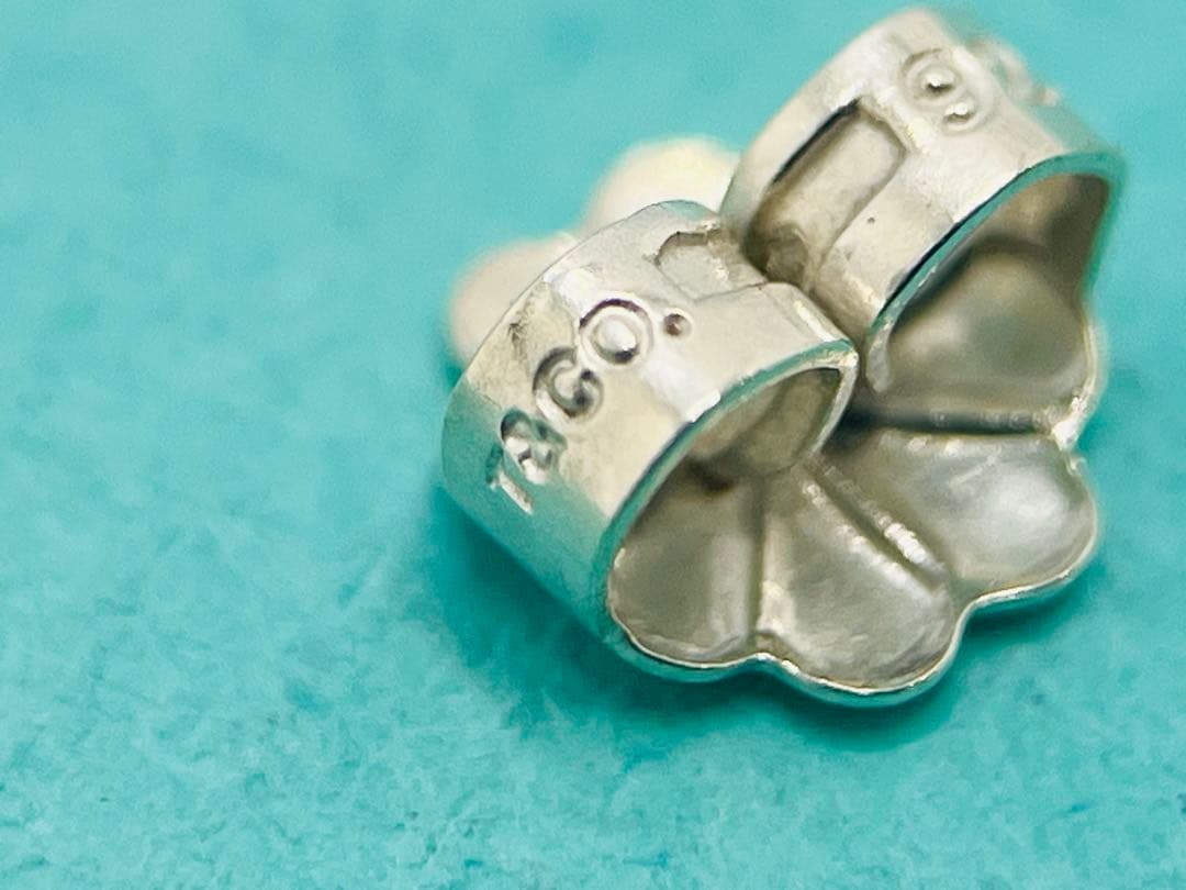 c551 美品ティファニーハードウェアボールピアスシルバー925